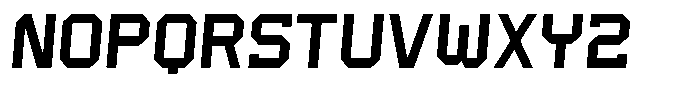 Dugout Italic Font LOWERCASE