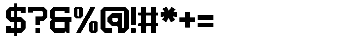 Dugout Regular Font OTHER CHARS