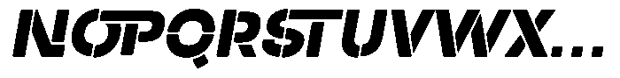 Duh Encok Black Italic Font UPPERCASE