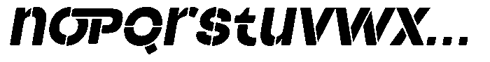 Duh Encok Black Italic Font LOWERCASE