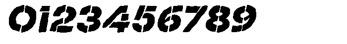 Duh Encok Distort Black Italic Font OTHER CHARS