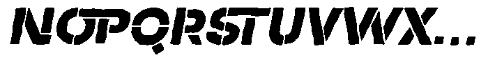 Duh Encok Distort Black Italic Font UPPERCASE