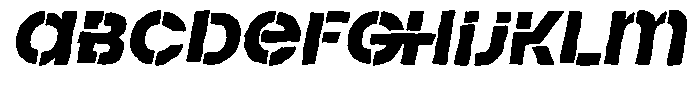 Duh Encok Distort Black Italic FONT