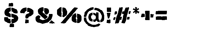 Duh Encok Distort Black Font OTHER CHARS