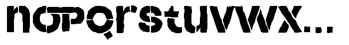 Duh Encok Distort Black Font LOWERCASE