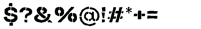 Duh Encok Distort Bold Font OTHER CHARS