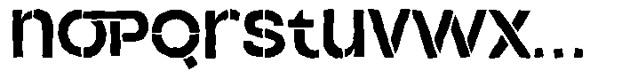 Duh Encok Distort Bold Font LOWERCASE