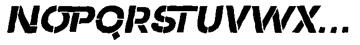 Duh Encok Distort Extra Bold Italic Font UPPERCASE