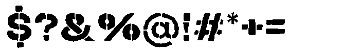 Duh Encok Distort Extra Bold Font OTHER CHARS