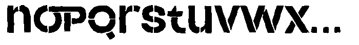 Duh Encok Distort Extra Bold Font LOWERCASE
