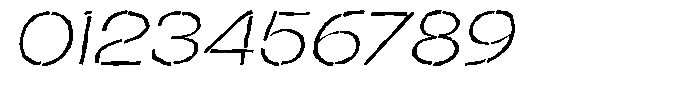 Duh Encok Distort Extra Light Italic Font OTHER CHARS