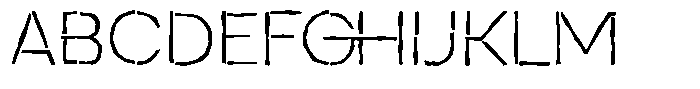 Duh Encok Distort Extra Light Font UPPERCASE