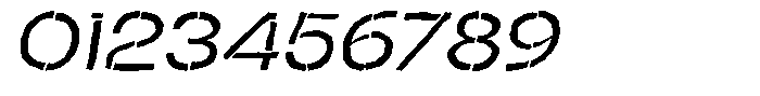 Duh Encok Distort Italic Font OTHER CHARS