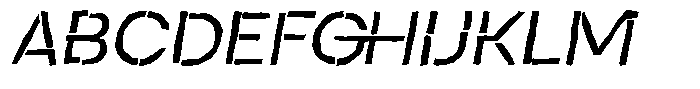 Duh Encok Distort Italic Font UPPERCASE