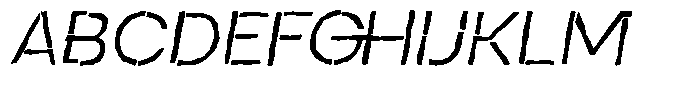 Duh Encok Distort Light Italic Font UPPERCASE