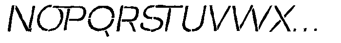 Duh Encok Distort Light Italic Font UPPERCASE