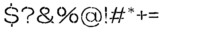 Duh Encok Distort Light Font OTHER CHARS