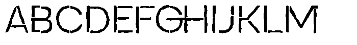 Duh Encok Distort Light Font UPPERCASE