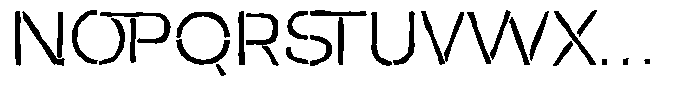 Duh Encok Distort Light Font UPPERCASE