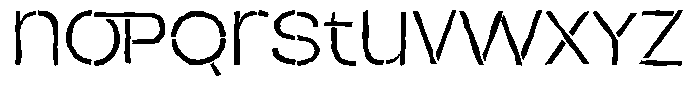 Duh Encok Distort Light Font LOWERCASE