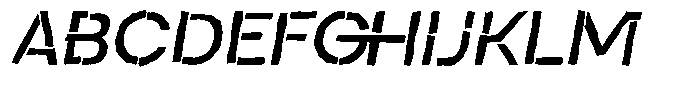 Duh Encok Distort Medium Italic Font UPPERCASE