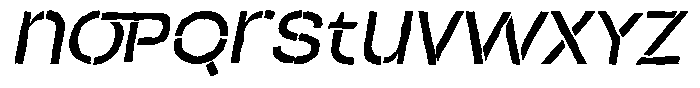 Duh Encok Distort Medium Italic Font LOWERCASE