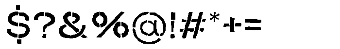 Duh Encok Distort Medium Font OTHER CHARS
