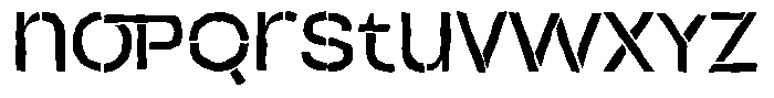 Duh Encok Distort Medium Font LOWERCASE