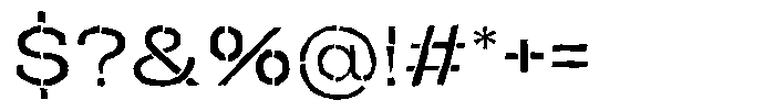 Duh Encok Distort Regular Font OTHER CHARS
