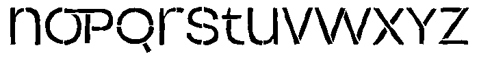 Duh Encok Distort Regular Font LOWERCASE