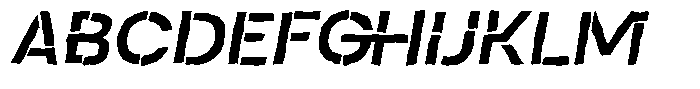 Duh Encok Distort Semi Bold Italic Font UPPERCASE