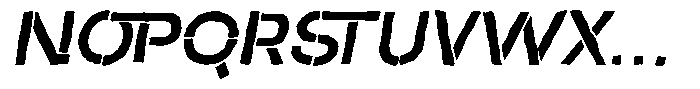 Duh Encok Distort Semi Bold Italic Font UPPERCASE
