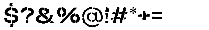 Duh Encok Distort Semi Bold Font OTHER CHARS