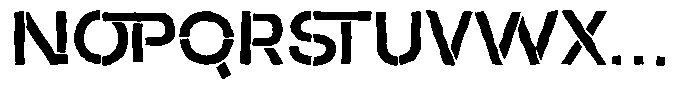 Duh Encok Distort Semi Bold Font UPPERCASE