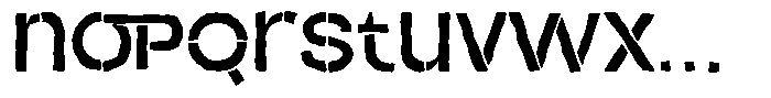 Duh Encok Distort Semi Bold Font LOWERCASE