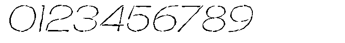 Duh Encok Distort Thin Italic Font OTHER CHARS