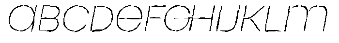 Duh Encok Distort Thin Italic FONT