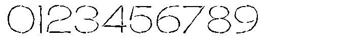 Duh Encok Distort Thin Font OTHER CHARS