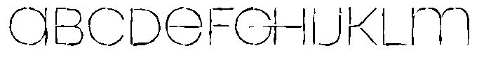 Duh Encok Distort Thin FONT
