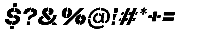 Duh Encok Extra Bold Italic Font OTHER CHARS