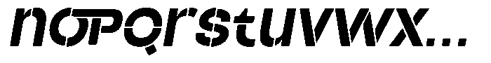 Duh Encok Extra Bold Italic Font LOWERCASE