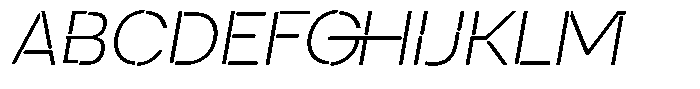 Duh Encok Extra Light Italic Font UPPERCASE