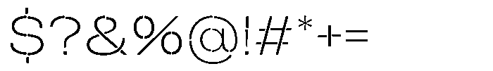 Duh Encok Extra Light Font OTHER CHARS