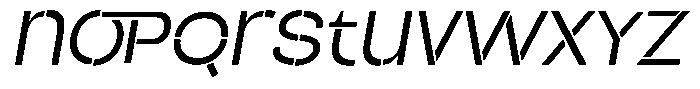 Duh Encok Italic Font LOWERCASE