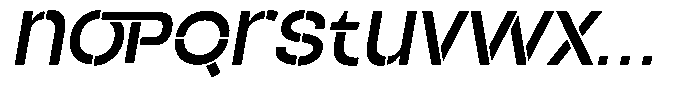 Duh Encok Semi Bold Italic Font LOWERCASE