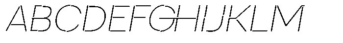 Duh Encok Thin Italic Font UPPERCASE