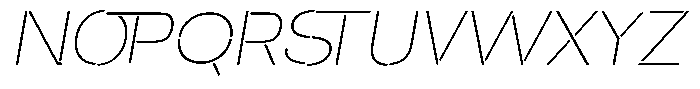 Duh Encok Thin Italic Font UPPERCASE