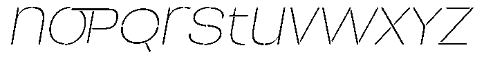 Duh Encok Thin Italic Font LOWERCASE