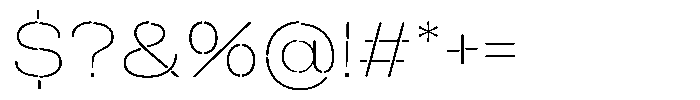 Duh Encok Thin Font OTHER CHARS