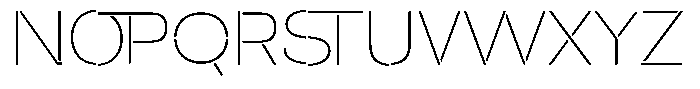 Duh Encok Thin Font UPPERCASE